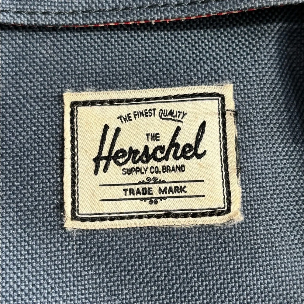 Herschel Supply Company Blue Backpack with Brown Straps